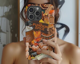 Fall Collage Phone Case: Pumpkin Spice Autumn Design