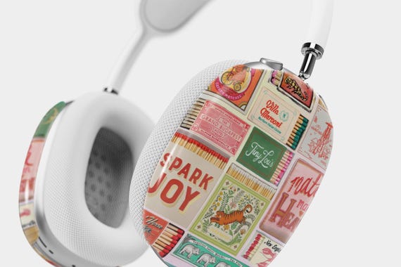 Vintage Matchbox AirPods Max Headphone Cover, Vintage Matchbox Headphone Case, Vintage Matches A Design with Vintage Charm, Vintage-Inspired