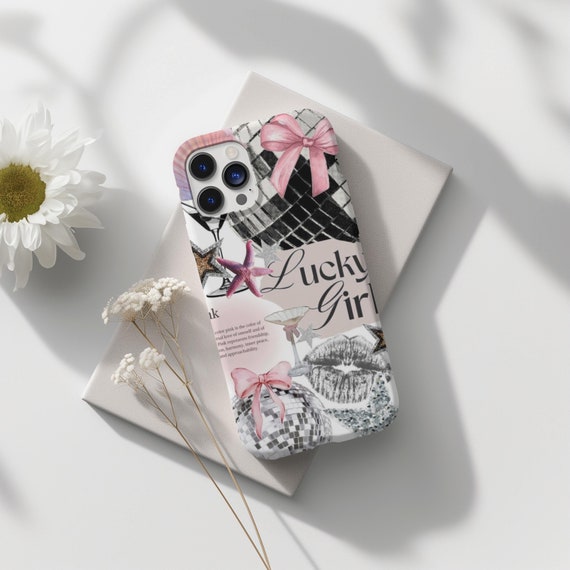 Girly Disco Coquette Collage Phone Case, Disco Diva, Glam Coquette, iPhone 16 15 14 13 12 Pro Max 8 Plus X, Samsung Galaxy S24 S23 S22 Ultra