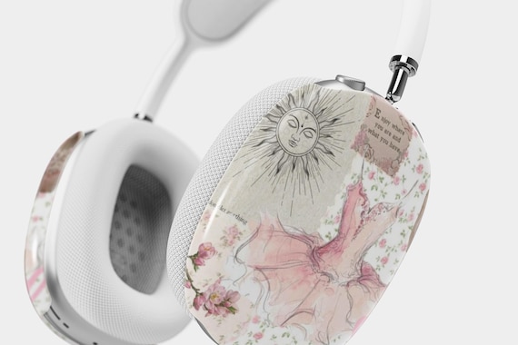 Vintage Coquette Ballet AirPods Max Headphone Cover, Pink Coquette Headphone Case, Ballet Core, Ballet-Inspired, Vintage Elegance, Graceful