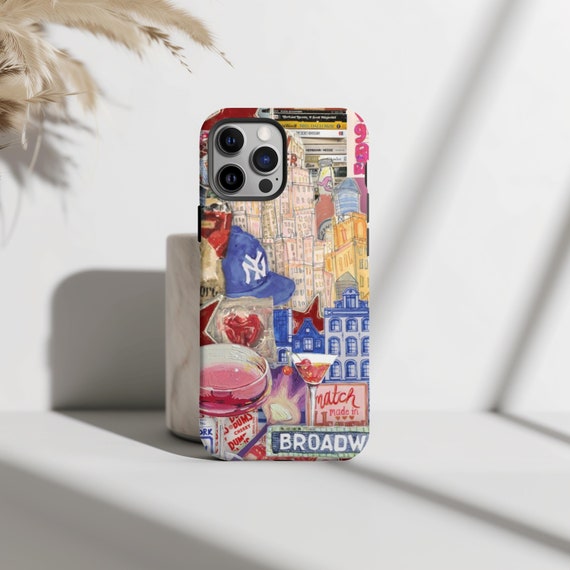 City Girl Collage Phone Case, Stylish City Vibe, City Inspired, iPhone 16 15 14 13 12 Pro Max 8 Plus X, Samsung Galaxy S24 S23 S22 S21 Ultra