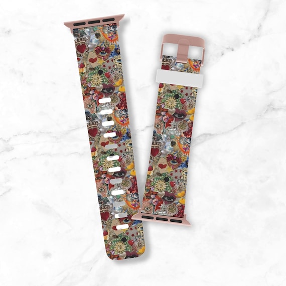 Retro Mosaic Apple Watch Band, Vintage Charm