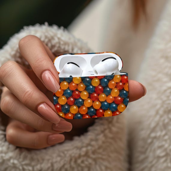 Caviar AirPods Case: Colorful Artistic Design, Impact Resistant