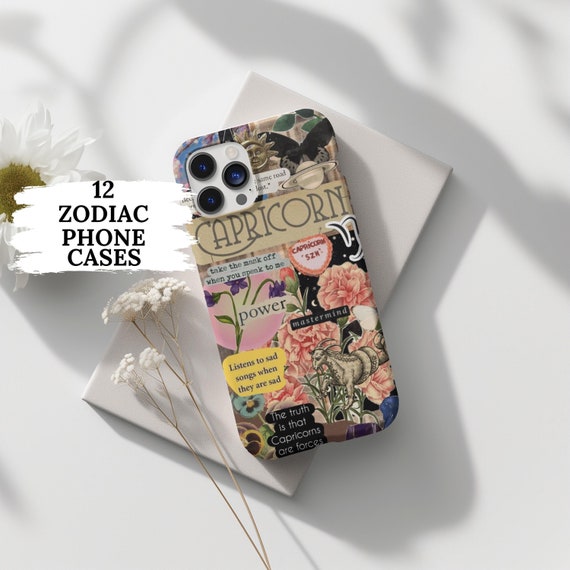 Zodiac Sign Collage Phone Case, Unique Zodiac Collage Phone Case, iPhone 16 15 14 13 12 Pro Max 8 Plus X, Samsung Galaxy S24 S23 S22 Ultra