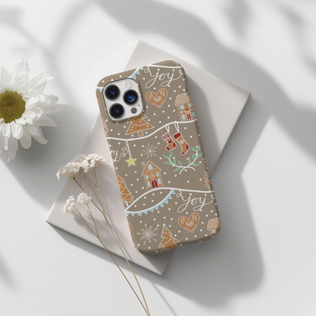 Christmas Phone Case, Festive Design for Holiday Spirit, Joyful