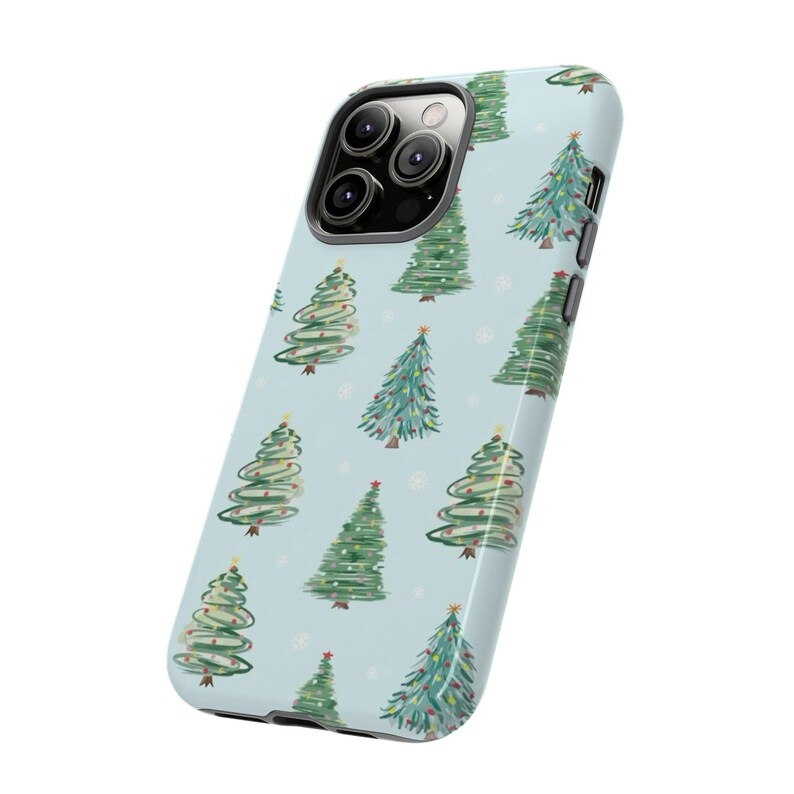 Christmas Tree Pattern Phone Case: Holiday Festive Design image 4