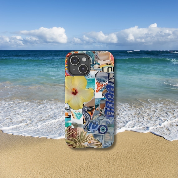 Italian Summer Collage Phone Case, European Summer, iPhone 15 14 13 12 11 Pro Max 8 Plus X, Samsung Galaxy S24 S23 S22 S21 S20 Ultra