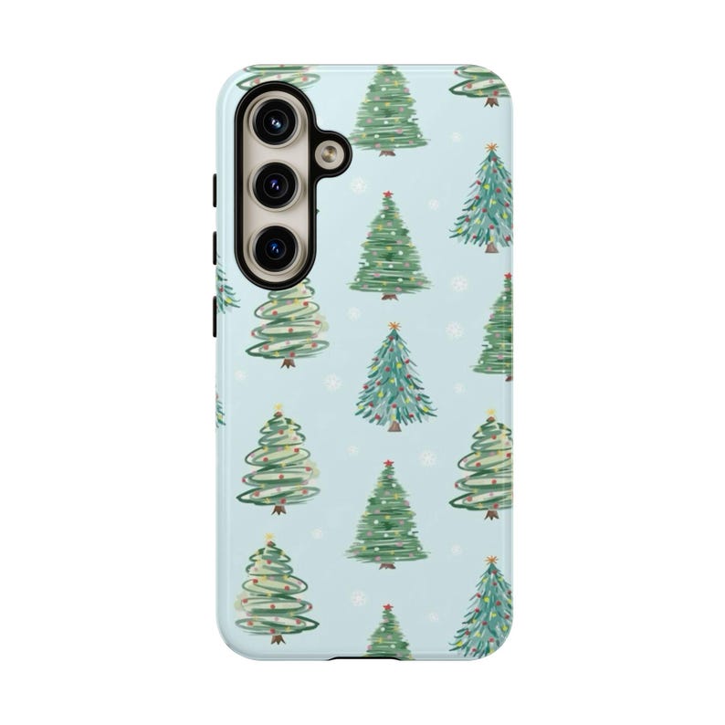 Christmas Tree Pattern Phone Case: Holiday Festive Design image 8