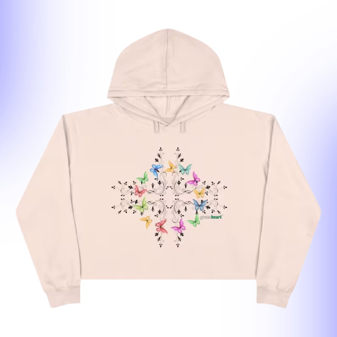 klikbusana sweater crop hoodie ill be there for you