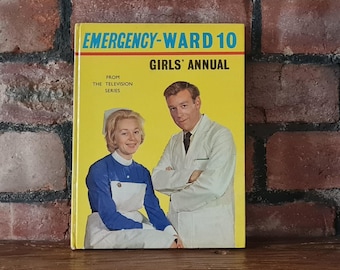 Vintage Emergency-Ward 10 Girls Annual 1963 Vintage Annuals for Girls 1960s Books Hospital Stories Vintage Gift Book Retro Childrens Books