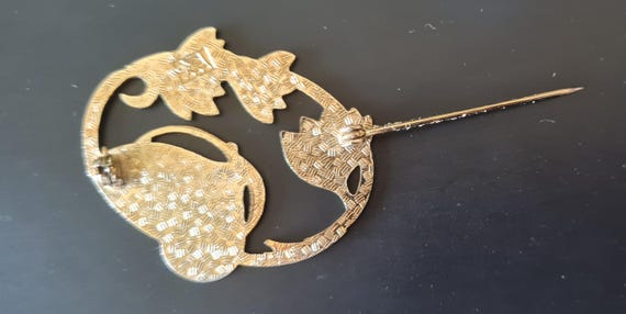 Broche En émaux Cloisonné Rose - Jolie Pièce Vintage, Occasion, Parfaite Pour Customiser Une Veste Ou Un Sac