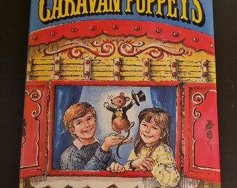 Libro de marionetas de la caravana de Michael Bond, tapa dura vintage de los años 80