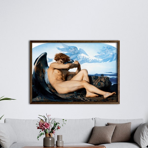 Ange déchu 1847,Alexandre Cabanel Toile Giclee Wall Art Impression sur toile