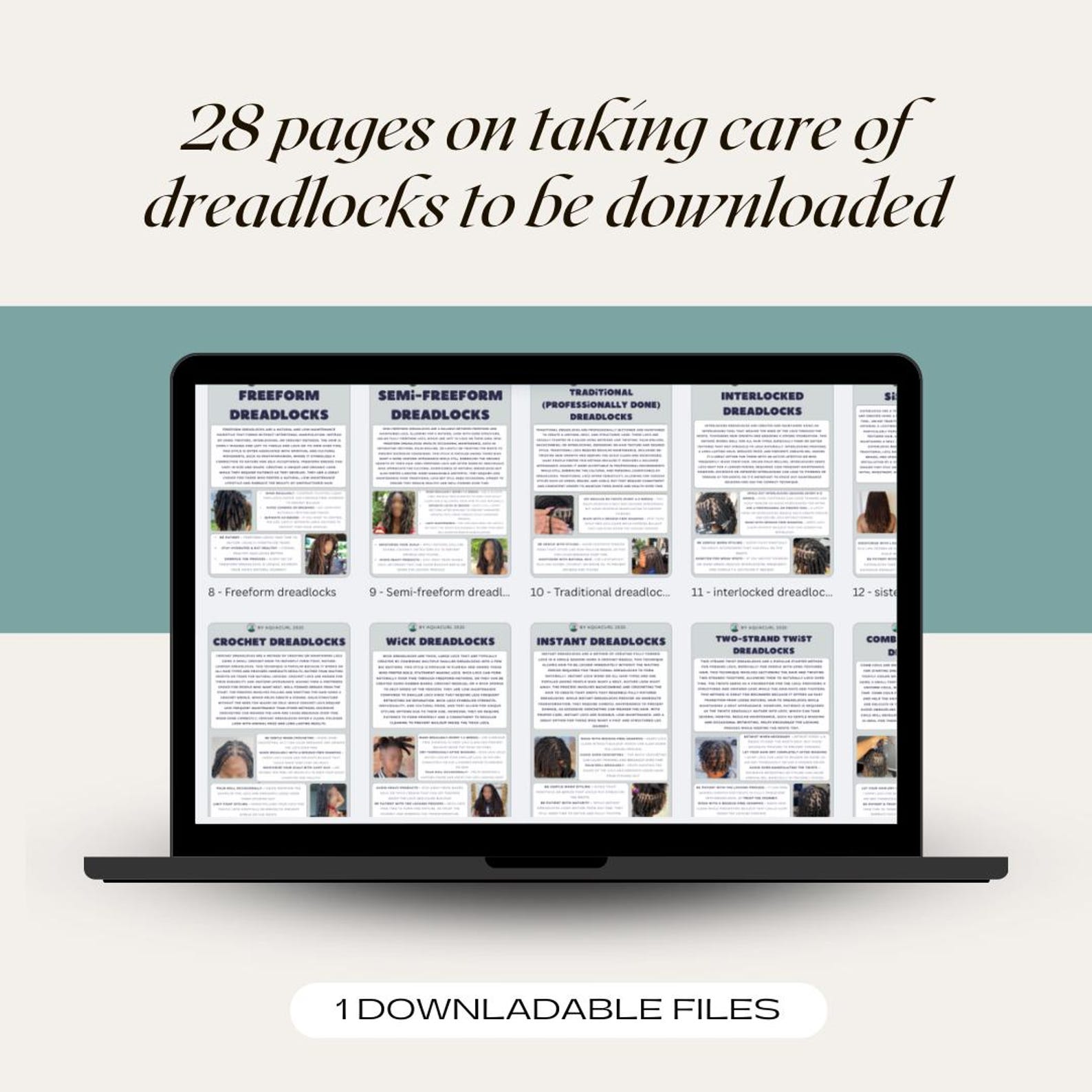 A Beginners Guide to Dreadlocks 28 Page Downloadable Document - Etsy