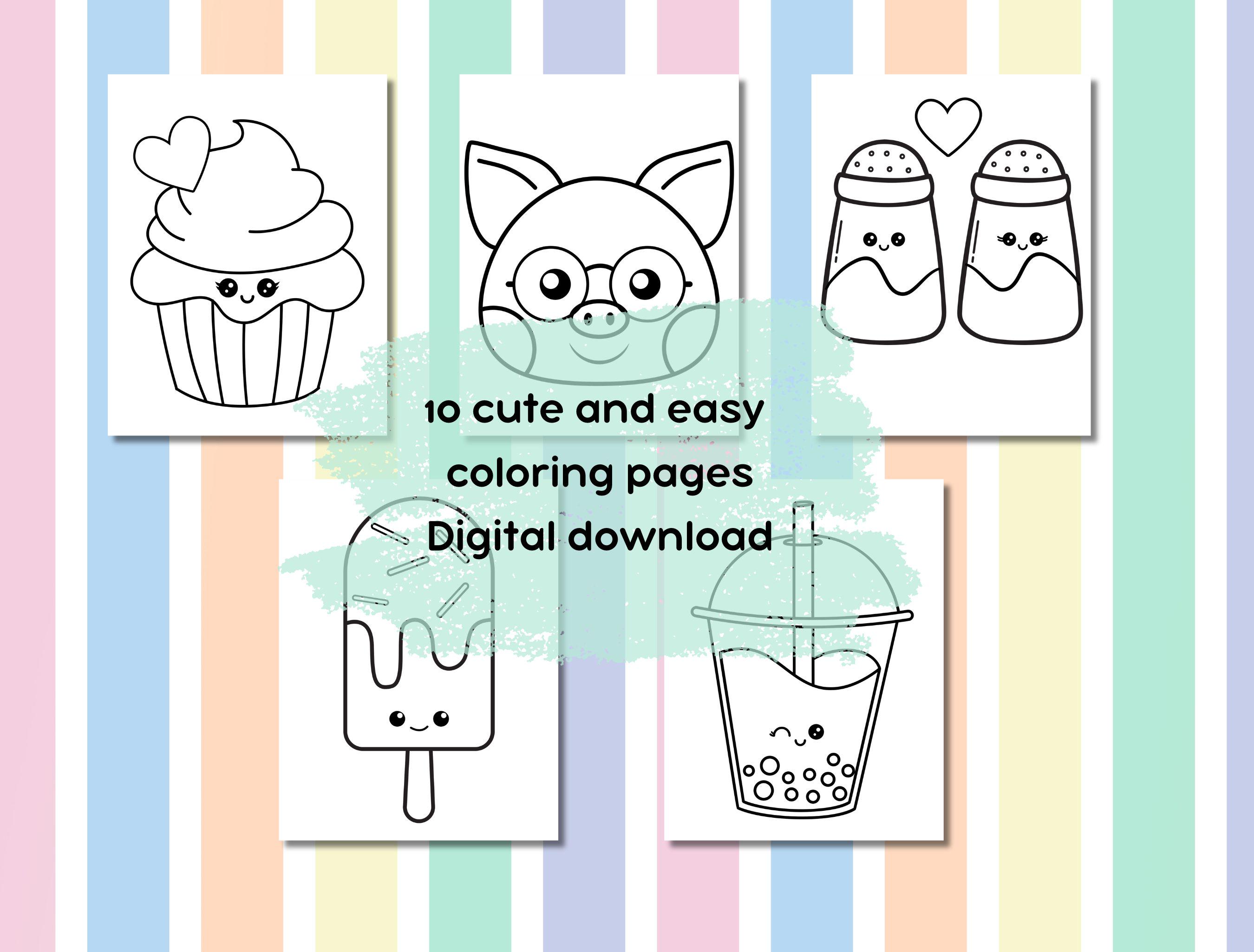 Cute Coloring Pages | Tiktok Coloring Pages | Relaxing Colouring | ASMR ...
