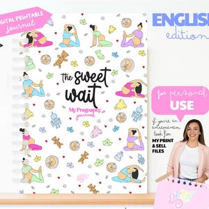 Pregnancy Journal | Expectant Mother Gift | Pregnancy Planner | Gift parents to be | Pregnancy record book | Printable PDF Baby Growth