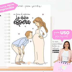 Diario de Embarazo 2026 Agenda Prenatal | Regalo Babyshower | mamá Primeriza | Planner de embarazo | Álbum de recuerdos | Ecografías | Pdf