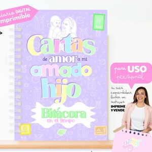Diario de Cartas de Amor a mi amado hijo Cuaderno, Journal, Journaling, letters, imprimible, pdf, boys, childrens, escribir, Goodnotes