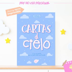 Diario de duelo Cartas al Cielo | Escribe a un ser querido fallecido | Sanar con escritura emocional | Descargable PDF uso personal