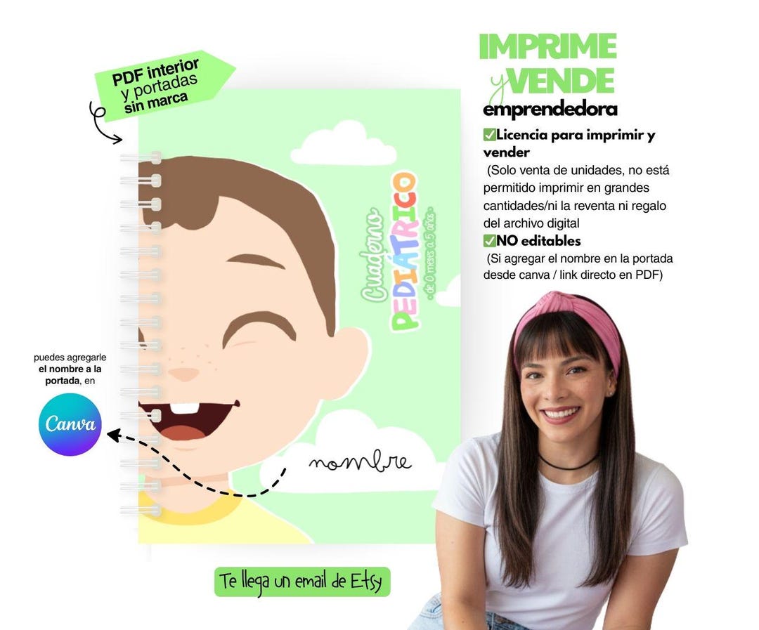 Print and Sell | Pediatric Notebook for Children (printable PDF ...