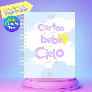 Diario de Duelo Perinatal | Canva | Editable | Imprimible | Diario de cartas | Cartas a mi bebé en el cielo | Duelo | Pérdida de bebé