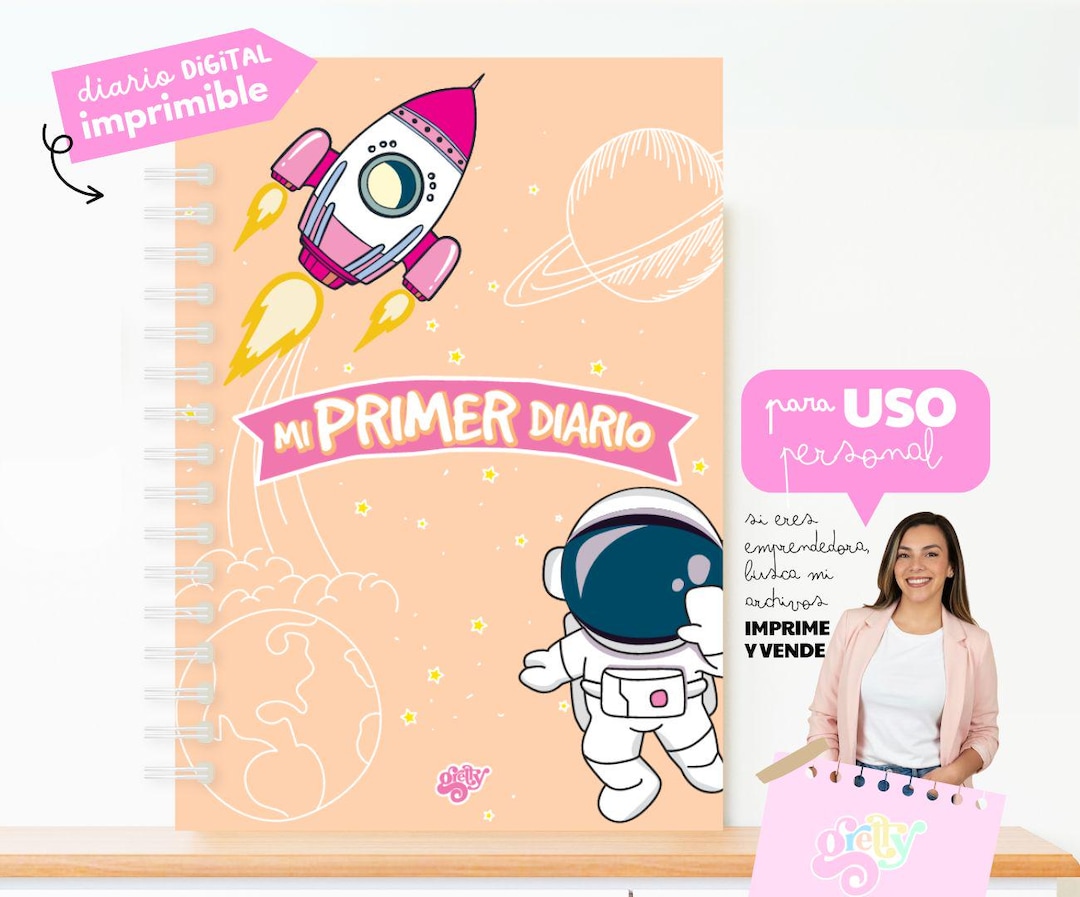Diario Niña | Mi primer Diario | journaling niños | Imprimible ...