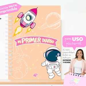 Diario Niña | Mi primer Diario | journaling niños | Imprimible | Descargable | Diario de vida | Pdf | My firts journal | Regalo para hija