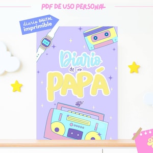 Regalo para papá | Día del padre | Entrevista y Diario de papá | Imprimible | Descargable | Pdf | Diario de vida | Papá te amo