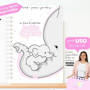 Diario de Embarazo Agenda Prenatal | Regalo Babyshower | mamá Primeriza | Planner de embarazo | Álbum de recuerdos | Ecografías | imprimible