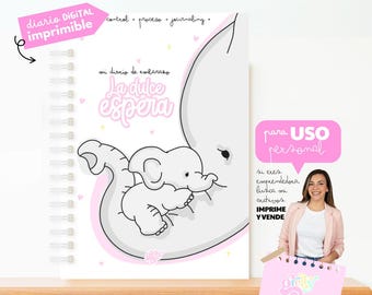 Pregnancy Journal | Prenatal Planner | Baby Shower Gift | New Mom | Pregnancy Planner | Memory Book | Ultrasounds | Printable