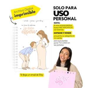 Diario de Embarazo 2026 Agenda Prenatal | Regalo Babyshower | mamá Primeriza | Planner de embarazo | Álbum de recuerdos | Ecografías | Pdf