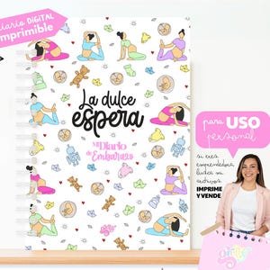 Planner de Embarazo 2026-2027 Agenda Prenatal, Babyshower, mamá Primeriza, Diario de embarazo, Álbum de recuerdos, Ecografías, imprimible