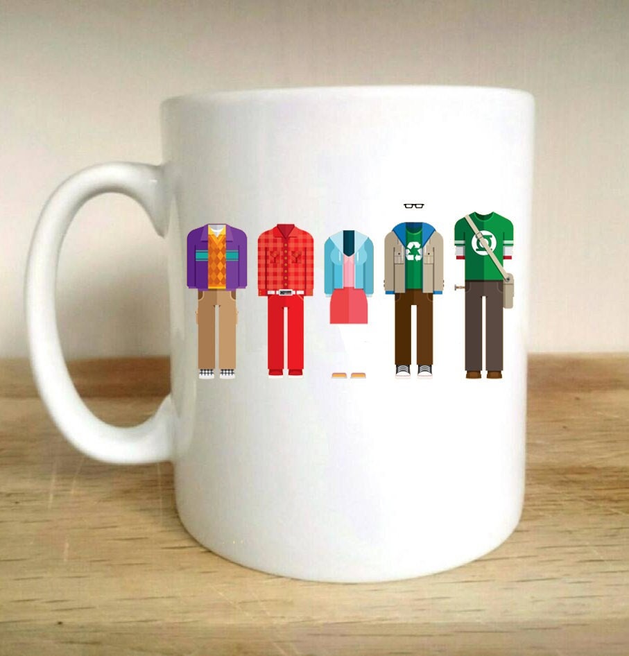 Mug Personnalisé Big Bang Theory - Tasse à Café 325ml - Céramique Blanche - Réf. 05 - Neuf