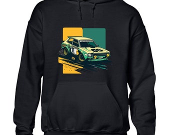 Classic rally racing car hoody hoodie rallying fan clothing top gift idea funny gift present idea top dad husband cool fashion
