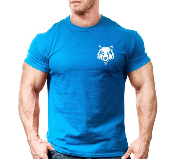 Wolf Head Gym T Shirt Mens Gym Clothing Workout Training Vest