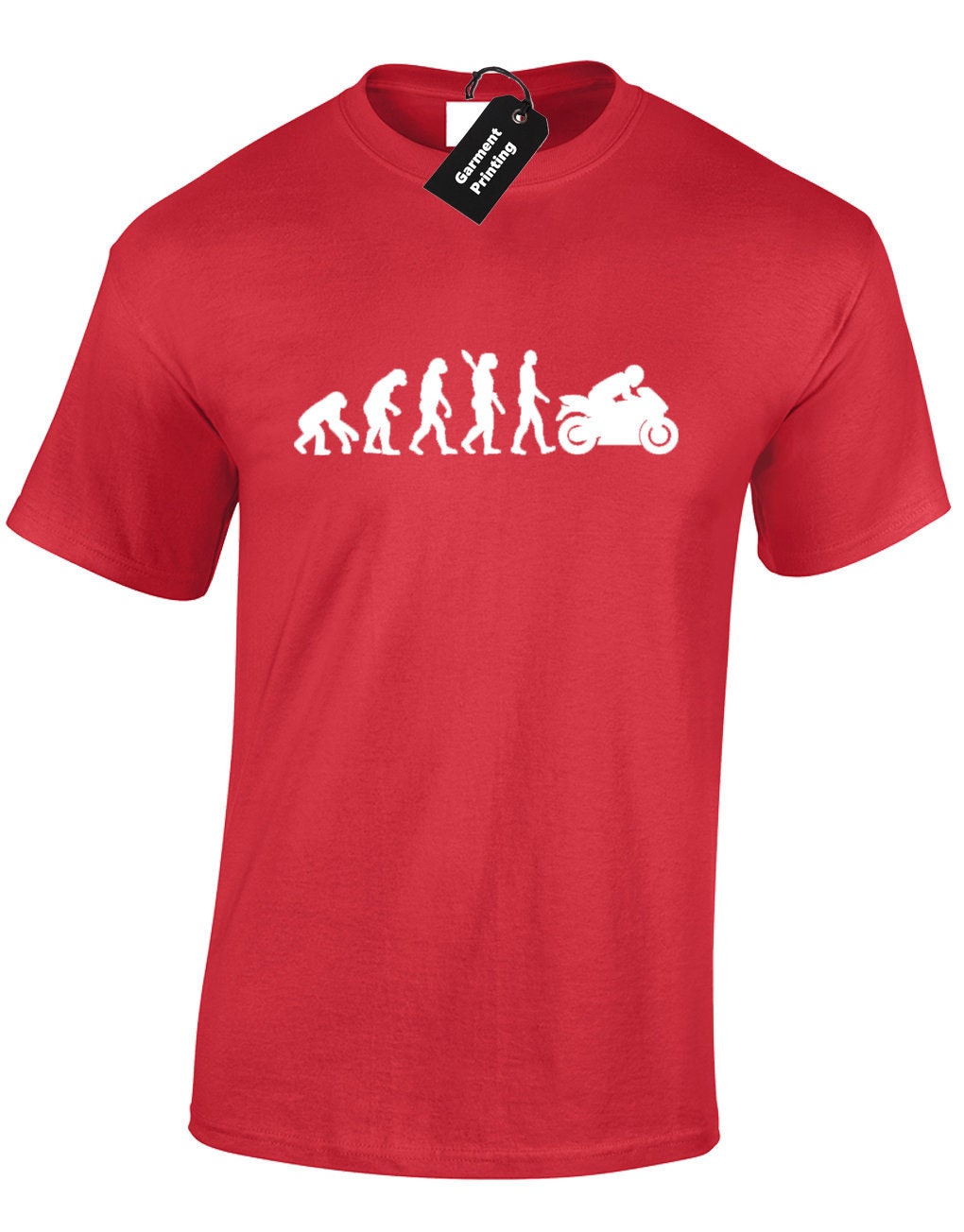 Evolution Of Motorbike Men's T-Shirt - Premium Cotton Graphic Tee - View #10