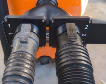 Divisor en Y para válvula de compuerta Ridgid Shop Vac para interfaz de 2,5 pulgadas, salida doble, accesorio de vacío