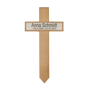 Grabkreuz Holzkreuz Strassenkreuz Wegkreuz Teakholz ca 90cm hoch und 45cm breit