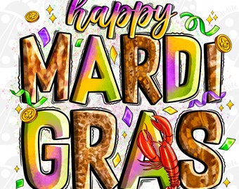 Happy Mardi Gras Png Sublimation Design, Happy Mardi Gras Png, Mardi Gras Carnival Png, Mardi Gras Gnome Png, Digital Download