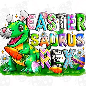 Easter Saurus Rex png sublimation design download, Happy Easter png, Saurus Rex png, Easter Dinosaur png, sublimate designs download