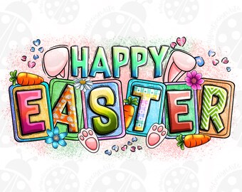 Happy Easter Png, Sublimation Design Download, Happy Easter Day Png, Easter Life Png, Easter Egg Png, Sublimate Designs Download