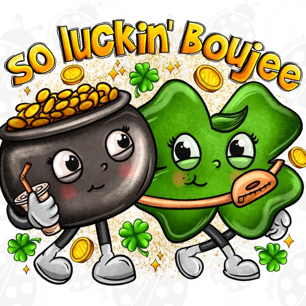 Patrick's Day Png, So Luckin Boujee Png, Lucky Stanley Tumbler Belt Bag Inspired Shamrock, Patrick Png Shirt Design, Trendy Png Sublimation