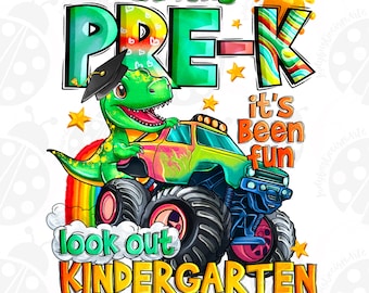So Long Pre-K It's Been Fun Look Out Kindergarten Here I Come Png, Kinder Grad Png, Pre-K Graduation, Last Day Of School Png, Goodbye School