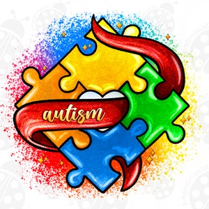 Autismus Puzzleteile Png, Sublimationsdesign Download, Autismus Bewusstsein Png, Autismus Puzzle Png, Autismus Png, Sublimationsdesigns herunterladen