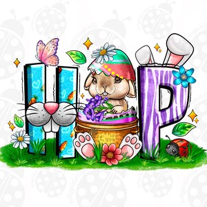 Hop Bunny Png, Sublimation Design Download, Happy Easter Day Png, Easter Life Png, Hip Hop Easter Png, Sublimate Designs Download