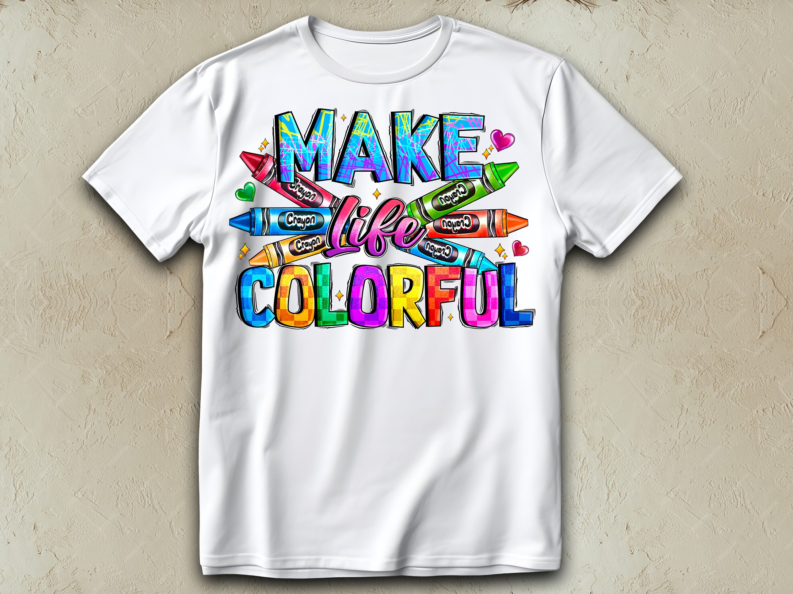 Make Life Colorful Png Sublimation Design Download, Teacher's Day Png ...