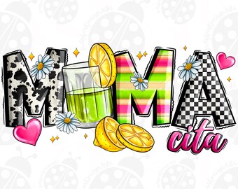 Mamacita Png File, Serape, Mexican Pattern, Mexican Hat Png, Turquoise Png, Mama Cita, tacho Png, Sublimation Design, Digital Download