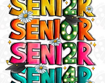 Senior 2024 png sublimation design download, class of 2024 png, graduate 2024 png, western senior png, sublimate designs download