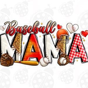 Baseball Mama, Baseball Clipart, Transparent PNG file for sublimation, Baseball Mama Png, Baseball Shirt Design, Baseball Mom Png, Baseball