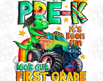 So Long Pre-K It's Been Fun Look Out Kindergarten Here I Come Png, Kinder Grad Png, Pre-K Graduation, Last Day Of School Png, Goodbye School